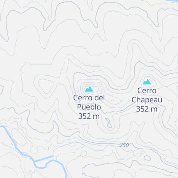 Map of Cerro del Pueblo