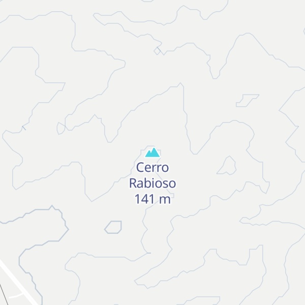 Map of Cerro Rabioso