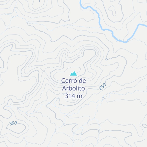 Map of Cerro de Arbolito