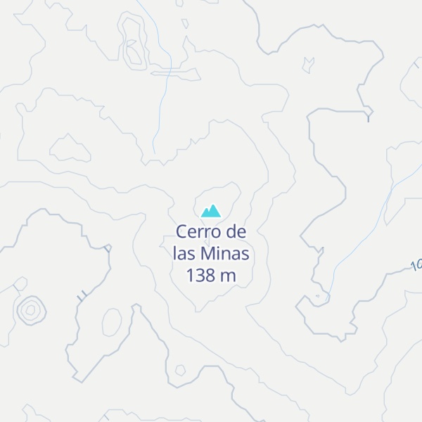 Map of Cerro de las Minas
