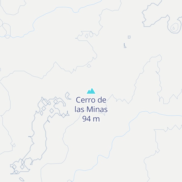 Map of Cerro de las Minas
