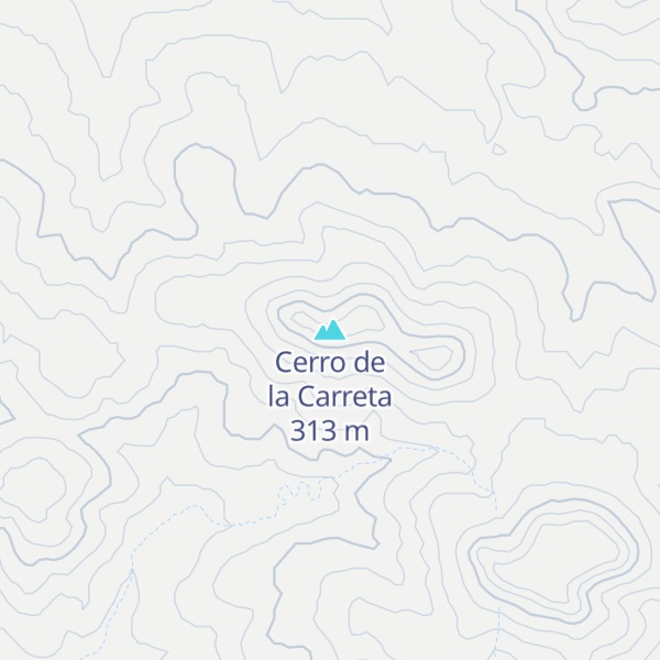 Map of Cerro de la Carreta