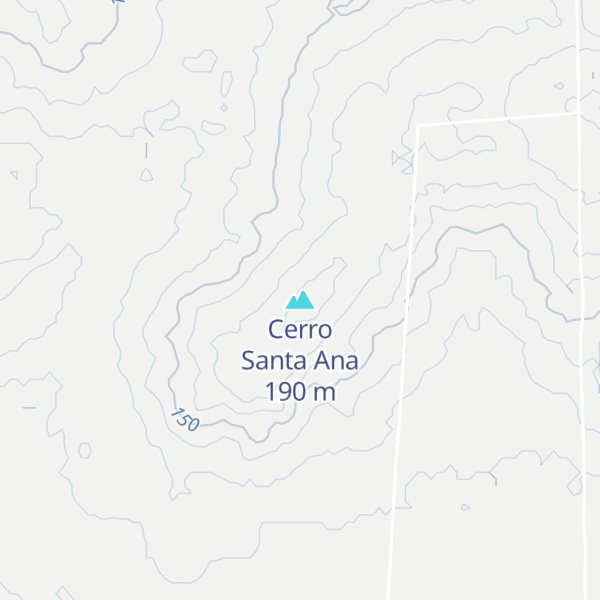 Map of Cerro Santa Ana