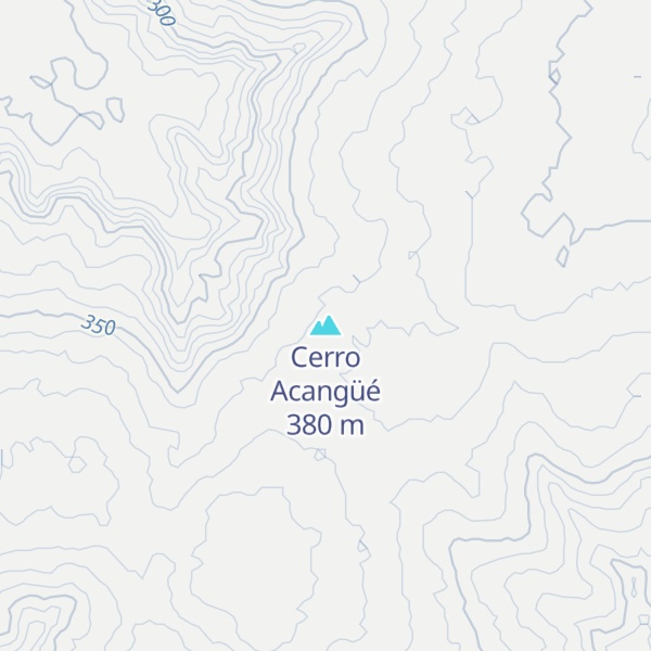 Map of Cerro Acangüé