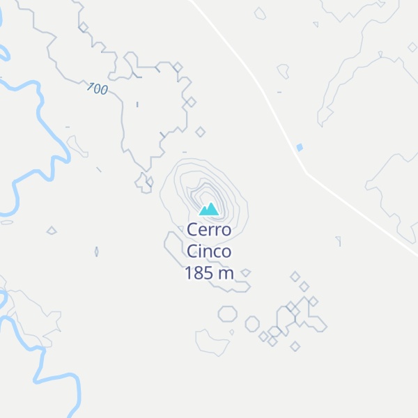 Map of Cerro Cinco