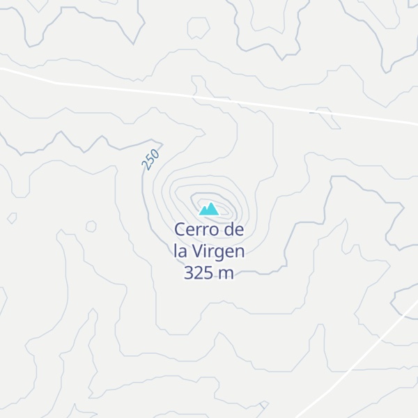 Map of Cerro de la Virgen