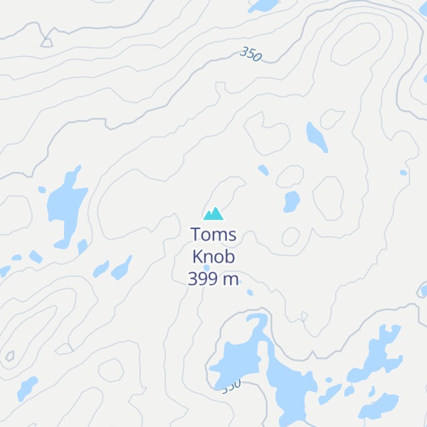 Map of Toms Knob