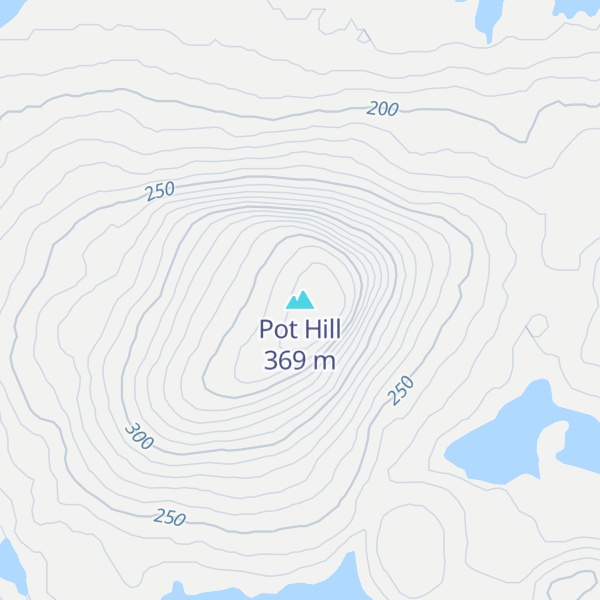 Map of Pot Hill