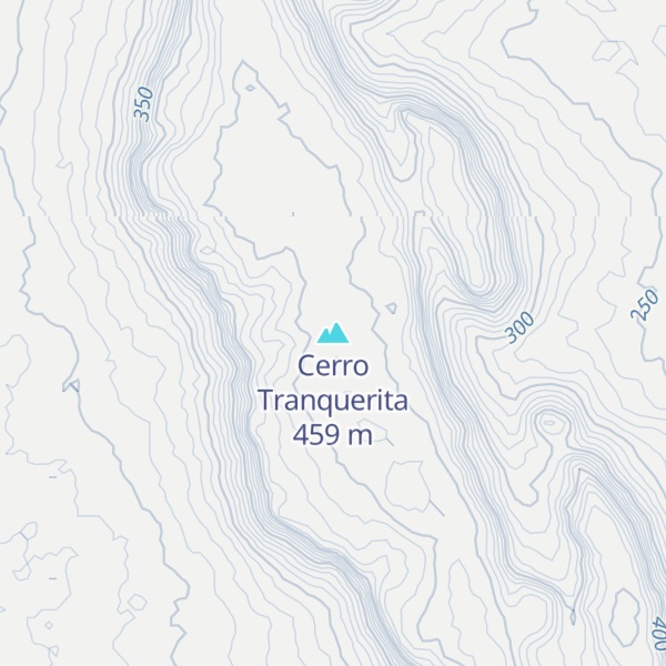 Map of Cerro Tranquerita