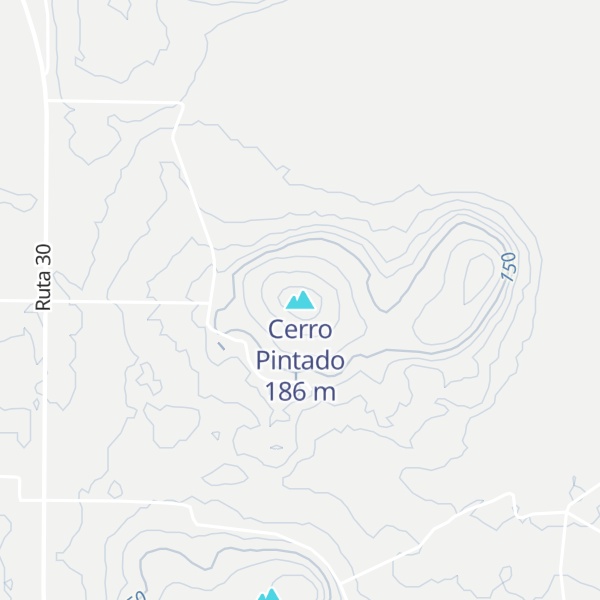 Map of Cerro Pintado