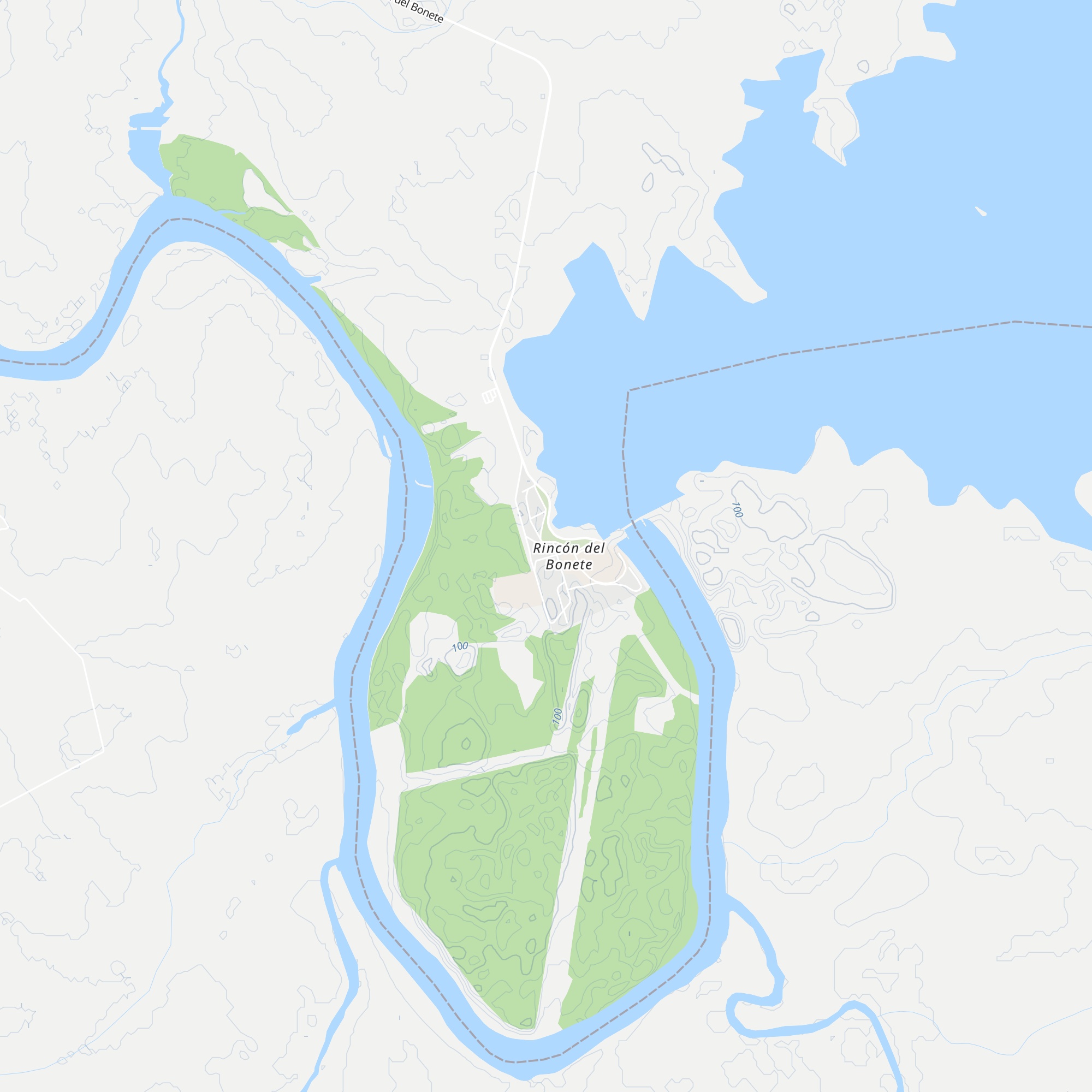 Cabañas del Lago map