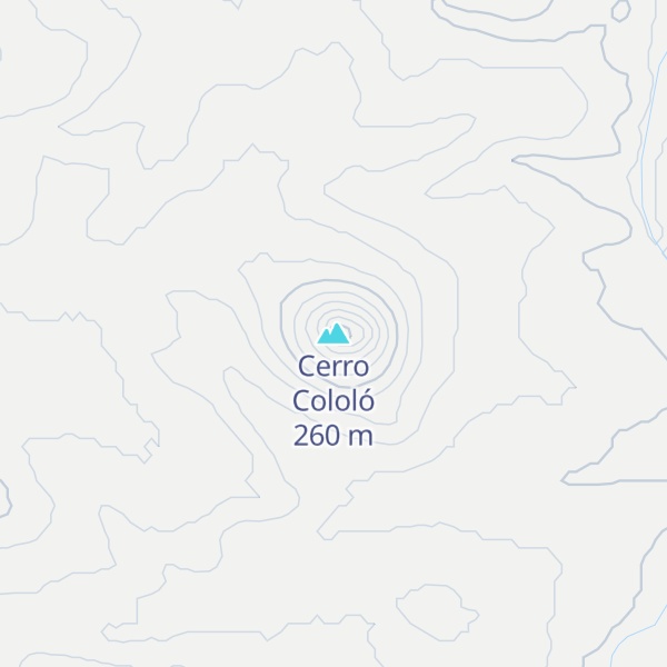 Map of Cerro Cololó