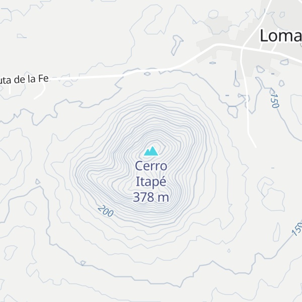 Map of Cerro Itapé
