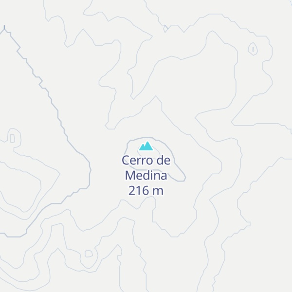 Map of Cerro de Medina