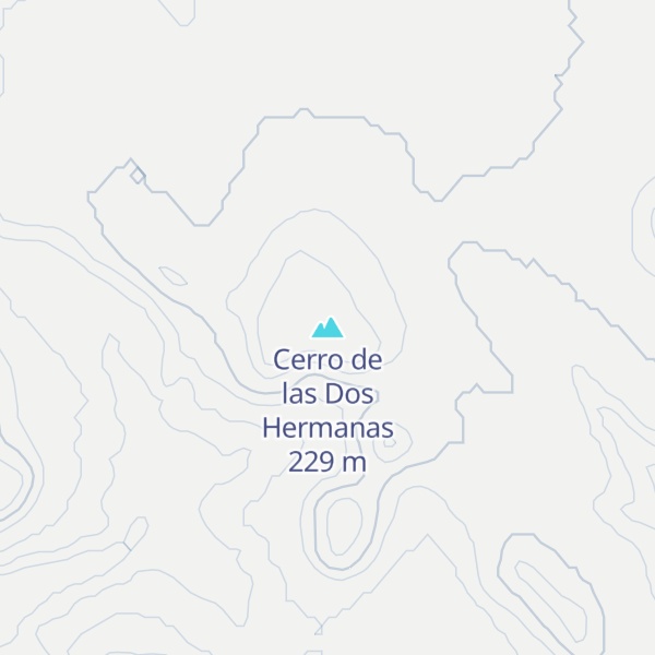 Map of Cerro de las Dos Hermanas