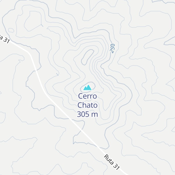 Map of Cerro Chato