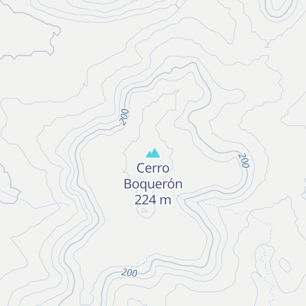 Map of Cerro Boquerón