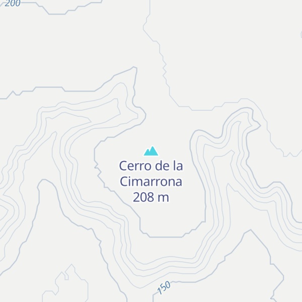 Map of Cerro de la Cimarrona