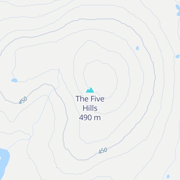 Map of The Five Hills