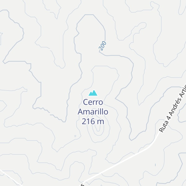 Map of Cerro Amarillo