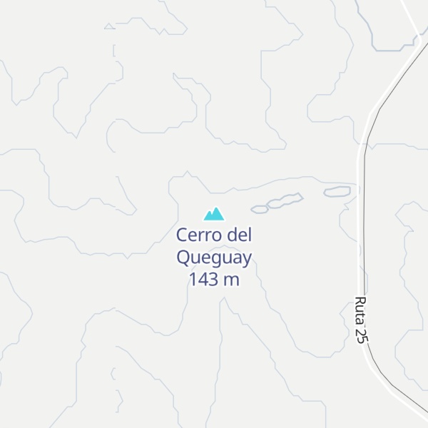 Map of Cerro del Queguay