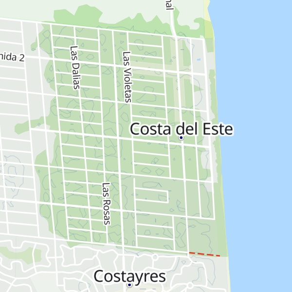 Map of Cabañas Mecohue