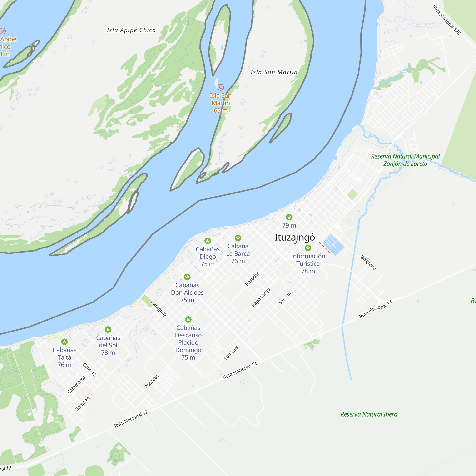 Cabaña La Barca map
