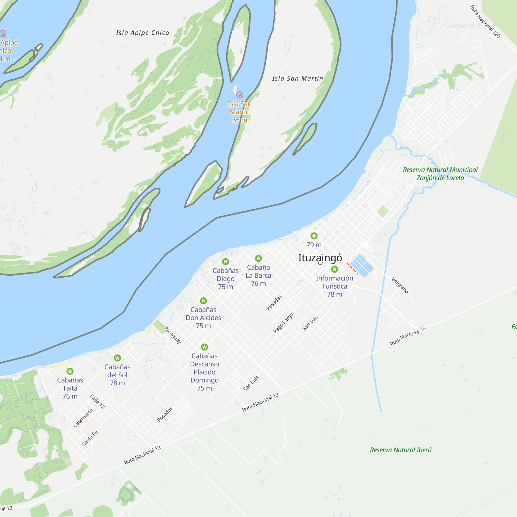 Cabaña La Barca map