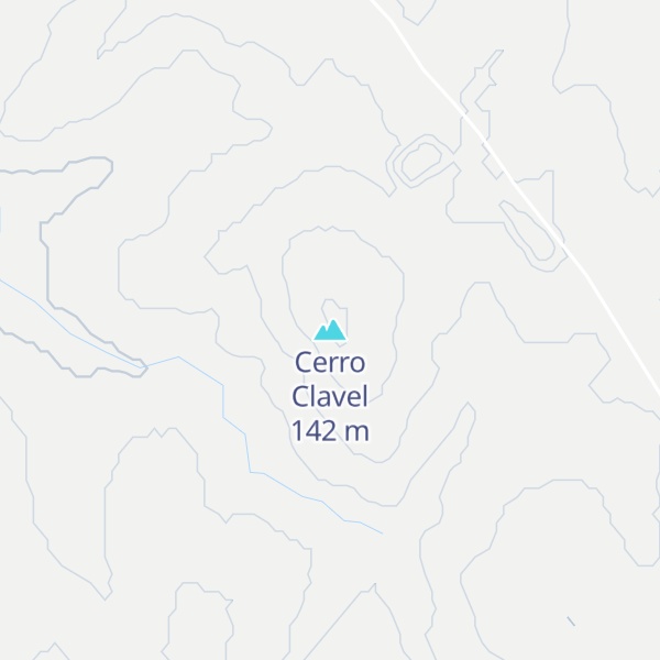 Map of Cerro Clavel