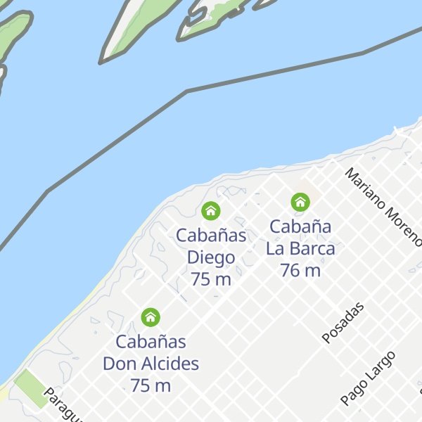 Map of Cabañas Diego