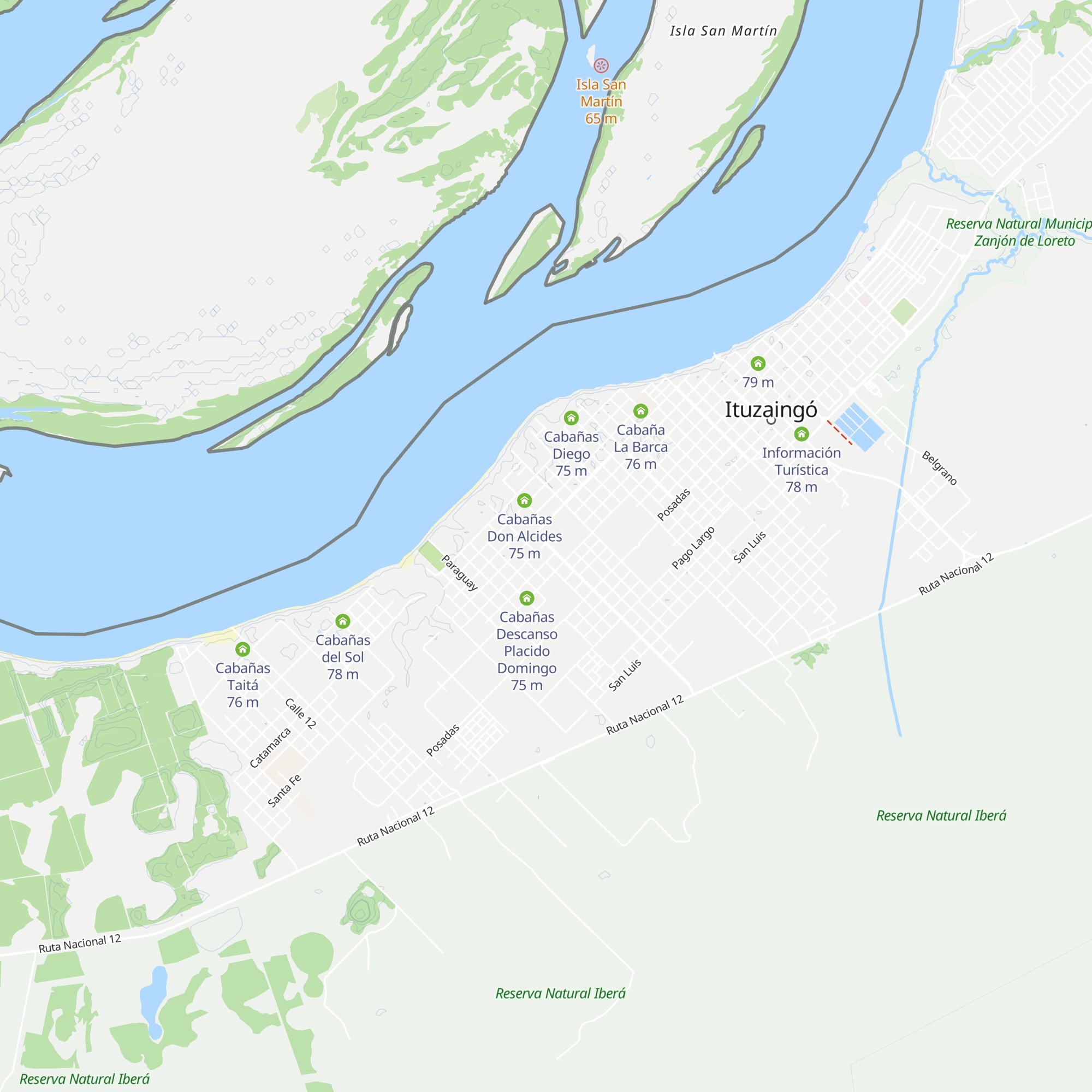 Cabaña Los Aquino map