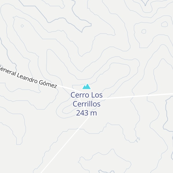 Map of Cerro Los Cerrillos