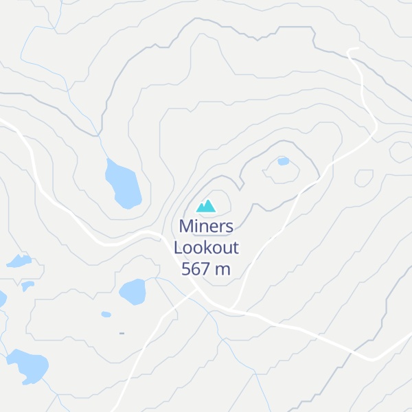 Map of Miners Lookout
