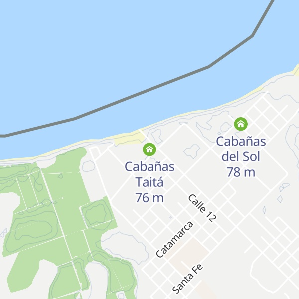 Map of Cabañas Taitá