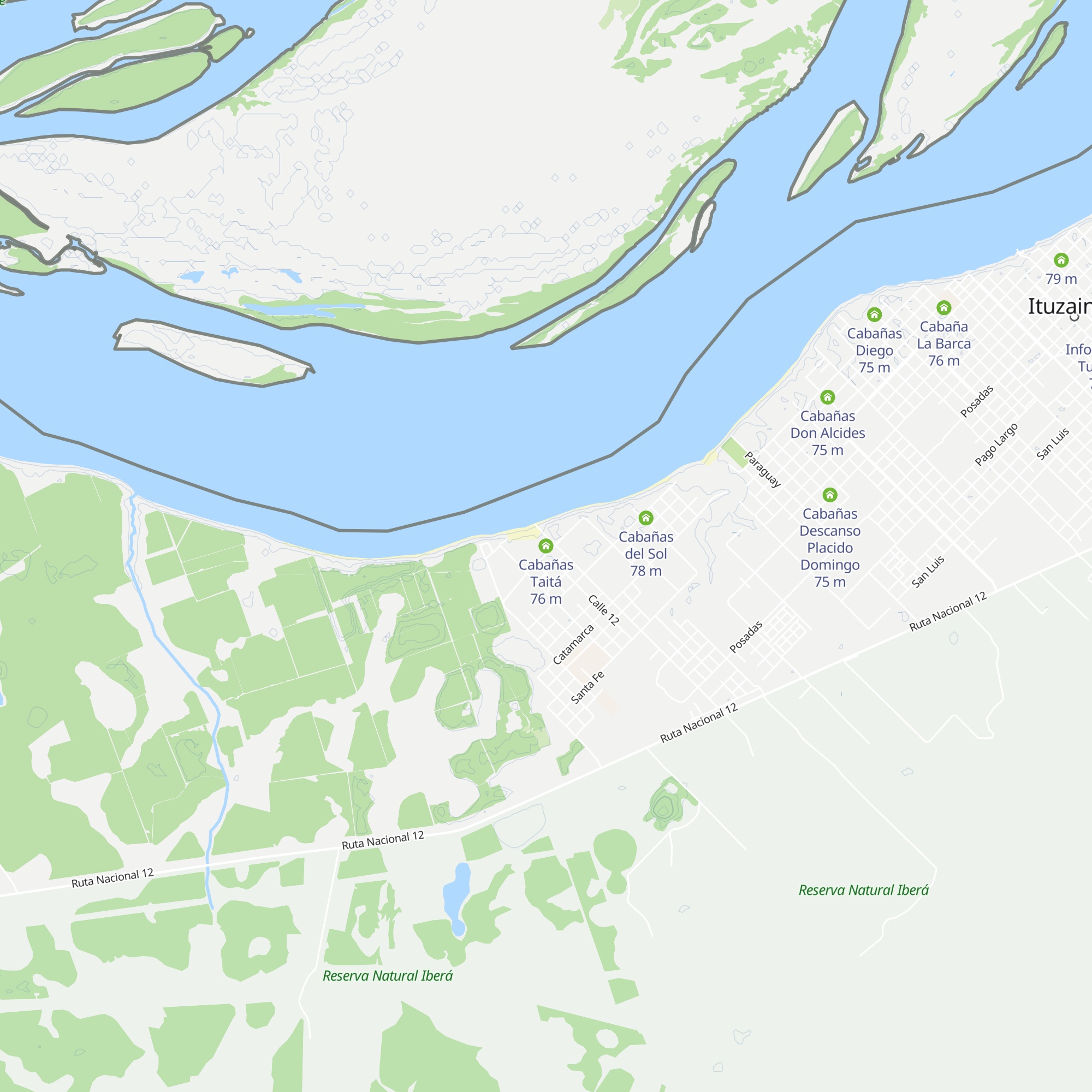Cabañas Taitá map