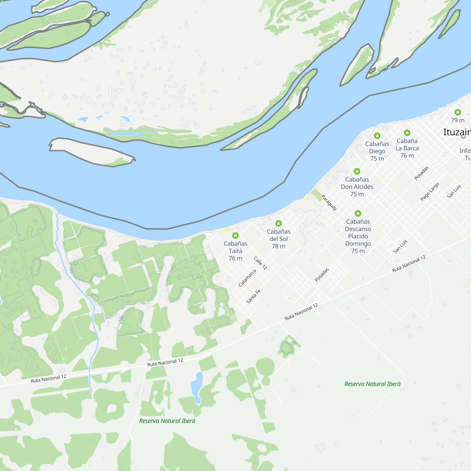 Cabañas Taitá map