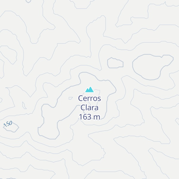 Map of Cerros Clara