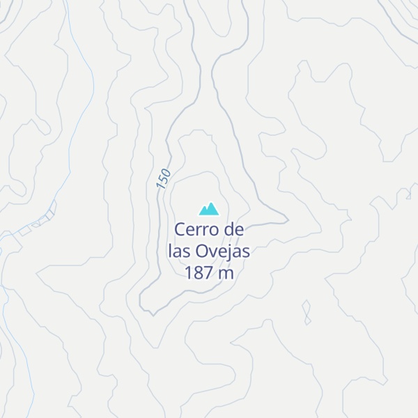 Map of Cerro de las Ovejas