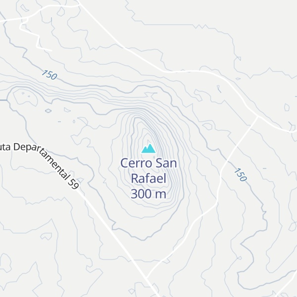 Map of Cerro San Rafael