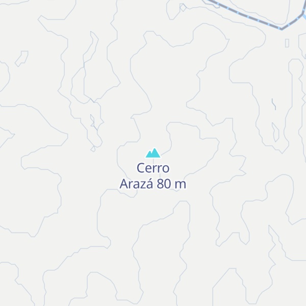Map of Cerro Arazá