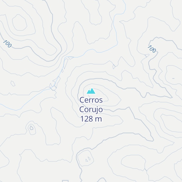 Map of Cerros Corujo