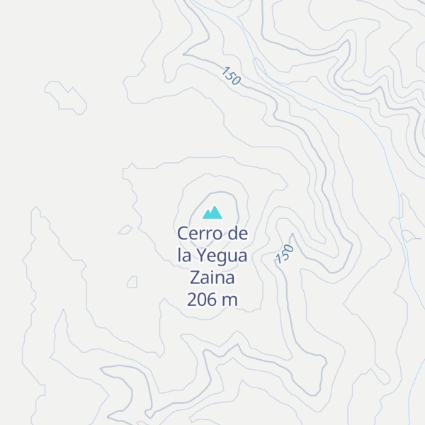 Map of Cerro de la Yegua Zaina