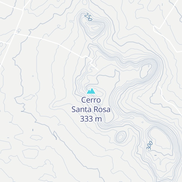 Map of Cerro Santa Rosa