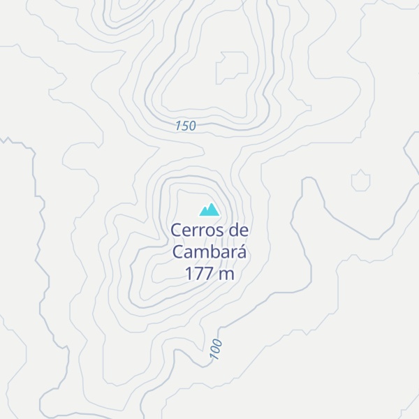 Map of Cerros de Cambará