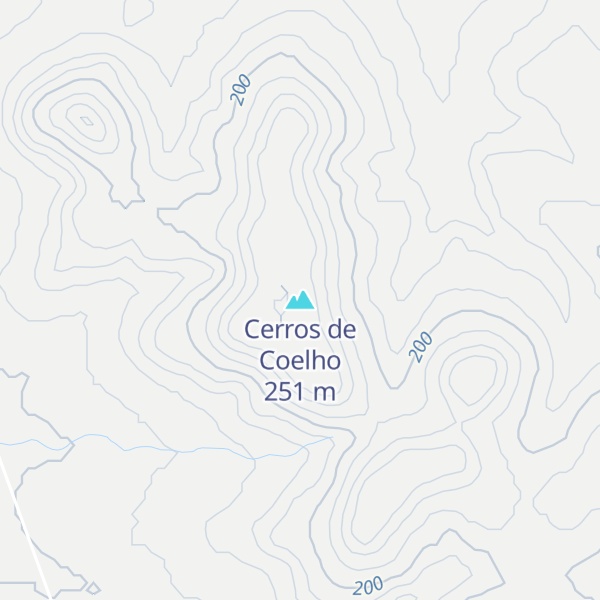 Map of Cerros de Coelho