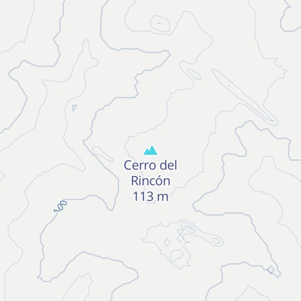 Map of Cerro del Rincón