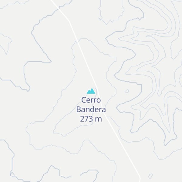 Map of Cerro Bandera