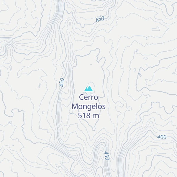 Map of Cerro Mongelos