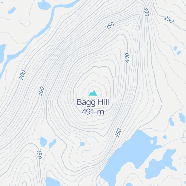 Map of Bagg Hill