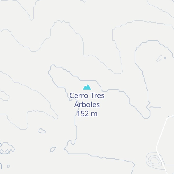 Map of Cerro Tres Árboles